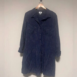 Old Navy Navy and White Striped 100% Cotton Dress